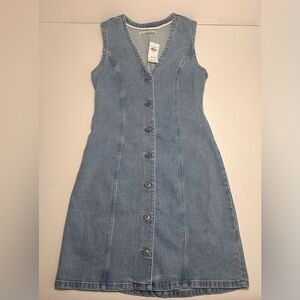 NWT Abercrombie Denim Button Up Dress